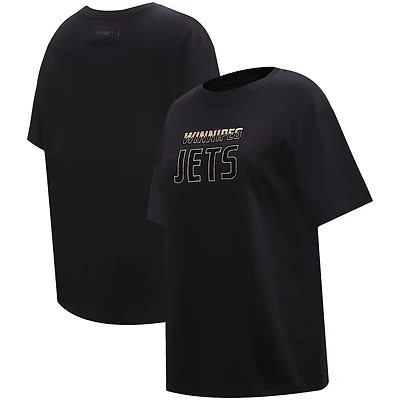 Women's Pro Standard Black Winnipeg Jets Boxy T-Shirt