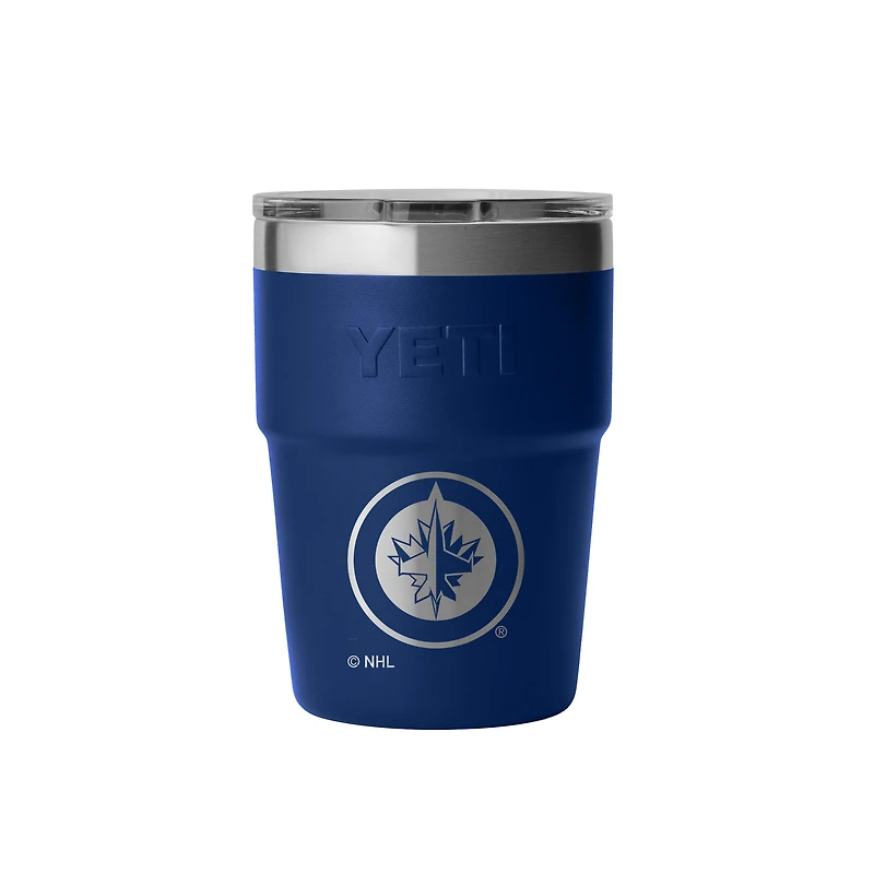 Gobelet empilable Rambler YETI des Jets de Winnipeg de 473 ml avec couvercle Magslider