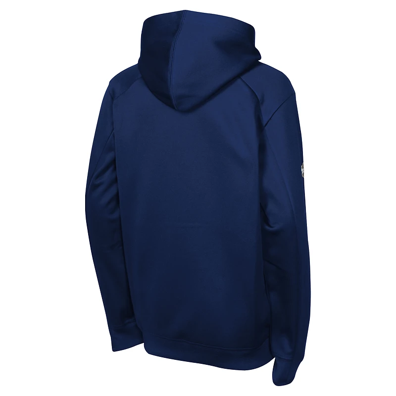 Youth Fanatics Navy Winnipeg Jets Authentic Pro Rink Hoodie