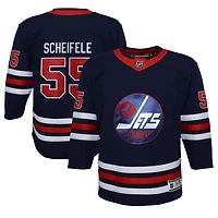 Jeune Mark Scheifele Navy Winnipeg Jets 2021/22 Alternate - Maillot de joueur Premier