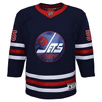 Jeune Mark Scheifele Navy Winnipeg Jets 2021/22 Alternate - Maillot de joueur Premier