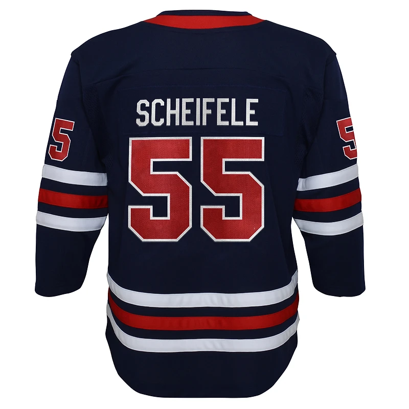 Jeune Mark Scheifele Navy Winnipeg Jets 2021/22 Alternate - Maillot de joueur Premier