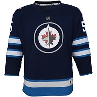 Réplique de joueur à domicile Mark Scheifele Navy Winnipeg Jets pour jeunes - Maillot