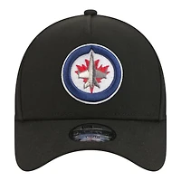 Casquette ajustable New Era noire Winnipeg Jets 9FORTY pour jeunes