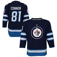 Youth Outerstuff Kyle Connor Navy Winnipeg Jets Home Replica Jersey