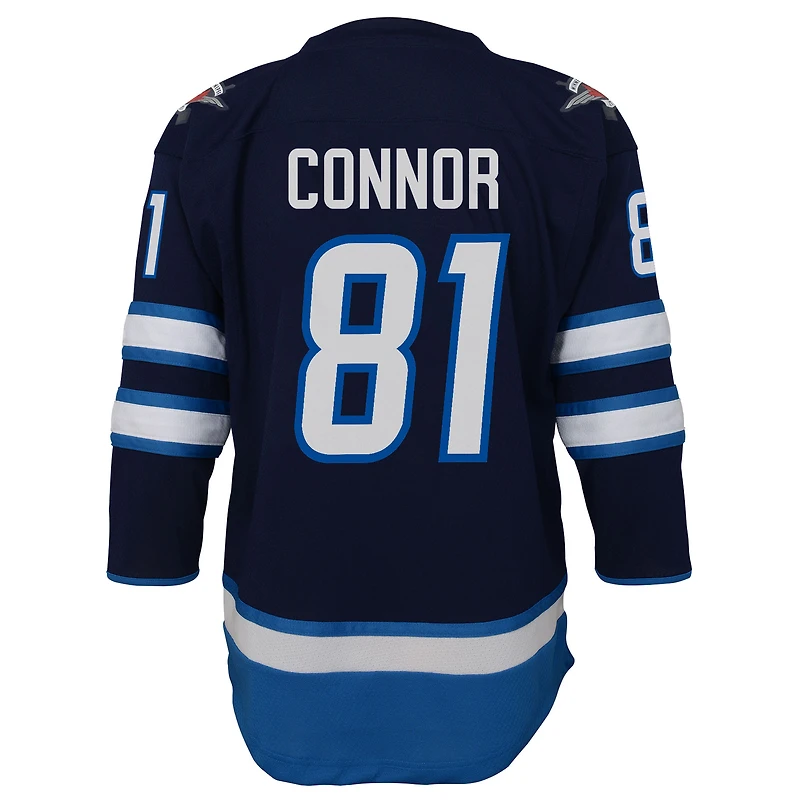 Youth Outerstuff Kyle Connor Navy Winnipeg Jets Home Replica Jersey