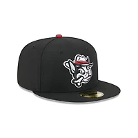 Men's New Era  Turquoise Winston-Salem Dash Theme Nights 59FIFTY Fitted Hat