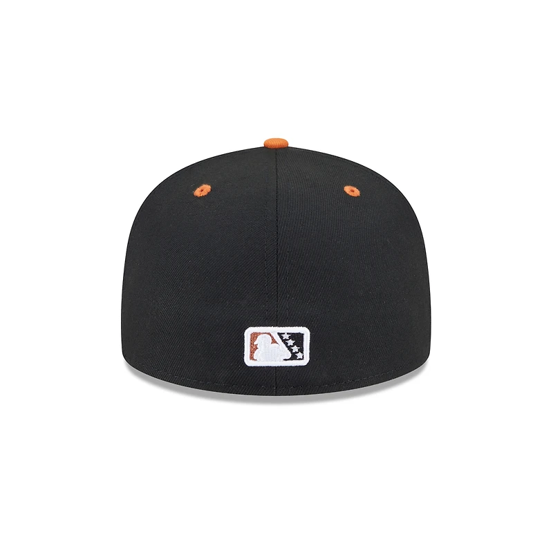 Men's New Era Black Winston-Salem Dash Theme Nights 59FIFTY Fitted Hat