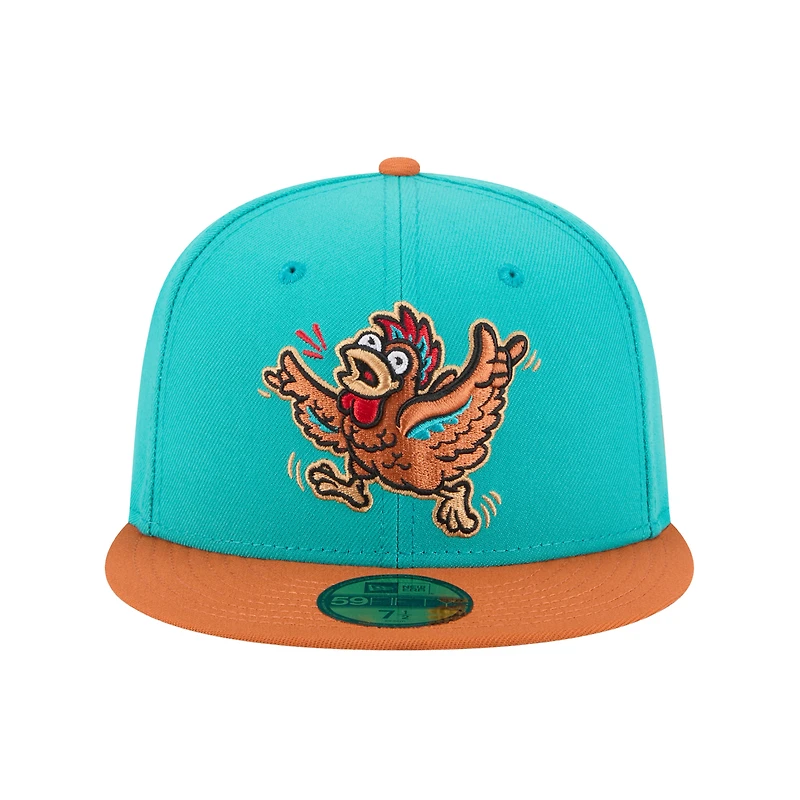 Casquette ajustée 59FIFTY pour homme New Era Turquoise Winston-Salem Dash Theme Nights