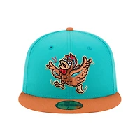 Casquette ajustée 59FIFTY pour homme New Era Turquoise Winston-Salem Dash Theme Nights