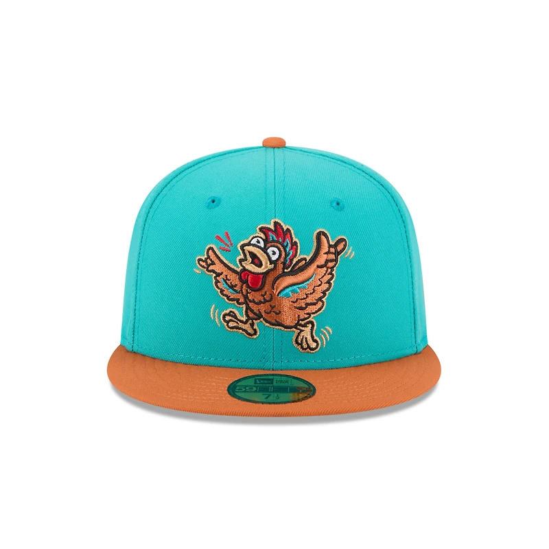 Casquette ajustée 59FIFTY pour homme New Era Turquoise Winston-Salem Dash Theme Nights