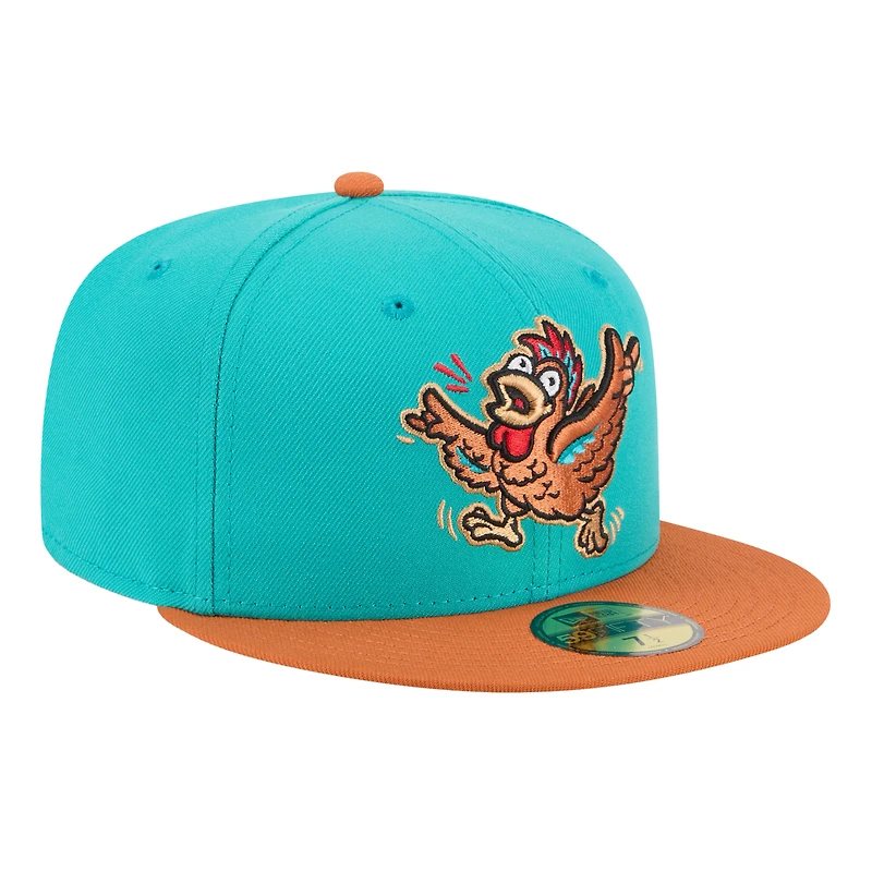 Casquette ajustée 59FIFTY pour homme New Era Turquoise Winston-Salem Dash Theme Nights