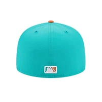 Casquette ajustée 59FIFTY pour homme New Era Turquoise Winston-Salem Dash Theme Nights
