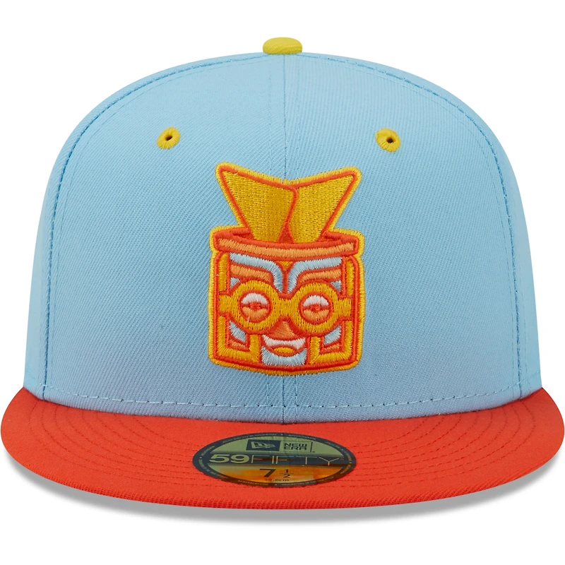 Men's New Era Light Blue/Orange Rayados De Winston-Salem Copa La Diversion 59FIFTY Fitted Hat