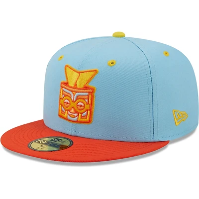 Casquette ajustée 59FIFTY Rayados De Winston-Salem Copa La Diversion New Era pour homme, bleu clair/orange