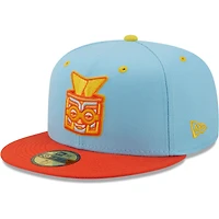 Casquette ajustée 59FIFTY Rayados De Winston-Salem Copa La Diversion New Era pour homme, bleu clair/orange
