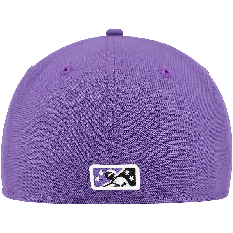 Casquette ajustée 59FIFTY violette Winston-Salem Dash Authentic Collection pour hommes