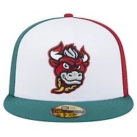 Men's New Era Red Winston-Salem Dash Theme Night Italian Beef 59FIFTY Fitted Hat