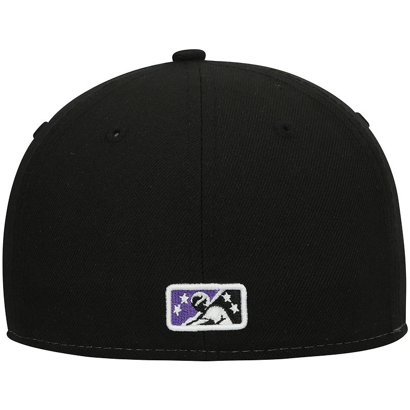 Men's New Era Purple Winston-Salem Dash Authentic Collection 59FIFTY Fitted Hat
