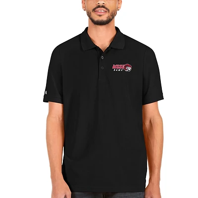 Men's Antigua Black Winston-Salem State Rams Legacy Pique Polo