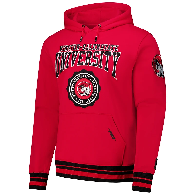 Men's Pro Standard Black Winston-Salem State Rams Crest Pullover Hoodie