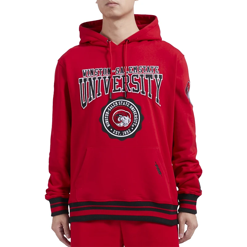 Men's Pro Standard Black Winston-Salem State Rams Crest Pullover Hoodie