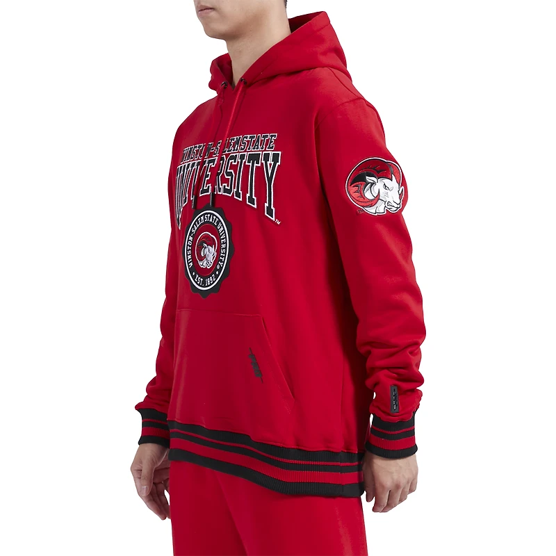 Men's Pro Standard Black Winston-Salem State Rams Crest Pullover Hoodie