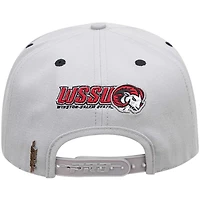Men's Pro Standard Gray Winston-Salem State Rams Mascot Logo Snapback Hat