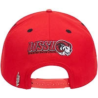 Men's Pro Standard Red Winston-Salem State Rams Mascot Logo Snapback Hat
