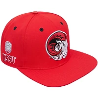 Men's Pro Standard Red Winston-Salem State Rams Mascot Logo Snapback Hat