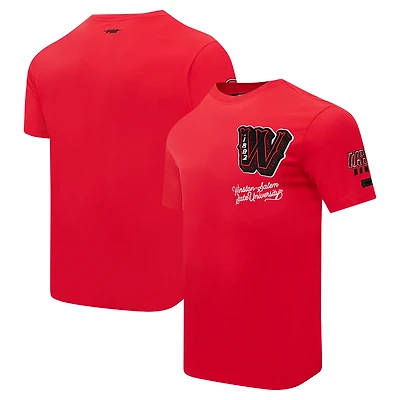 T-shirt universitaire vintage Pro Standard rouge Winston-Salem State Rams pour hommes
