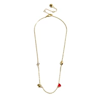 Collier à breloques espacées délicates BaubleBar Wisconsin Badgers