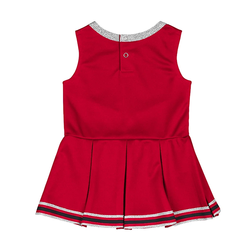 Girls Infant Colosseum Red Wisconsin Badgers Lollipop Park Cheer Dress