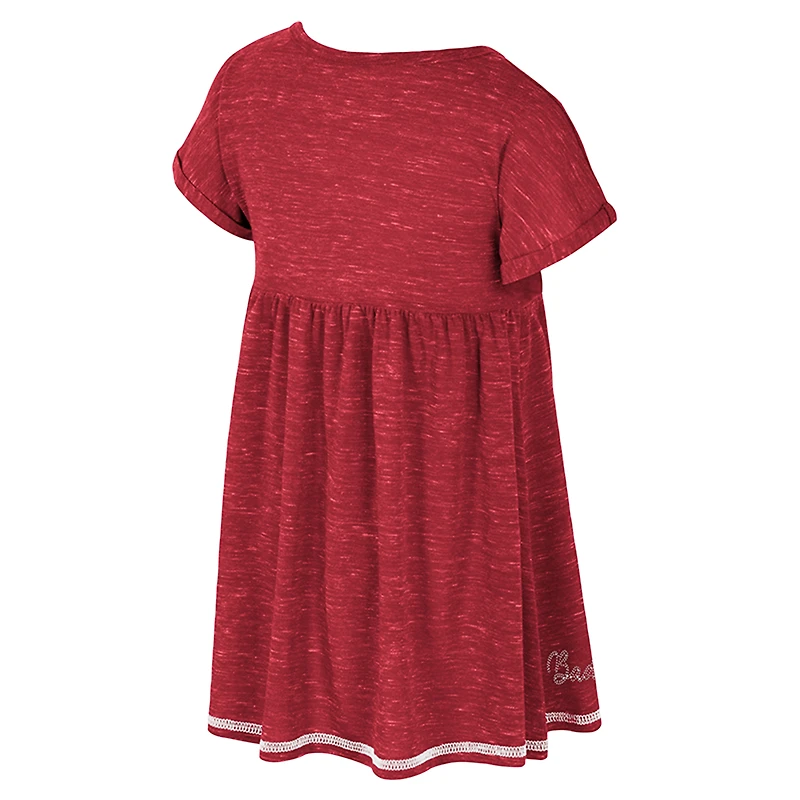 Girls Toddler Colosseum  Red Wisconsin Badgers Fleet Dress