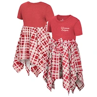 Robe à carreaux Marceline rouge pour fille Colosseum Wisconsin Badgers