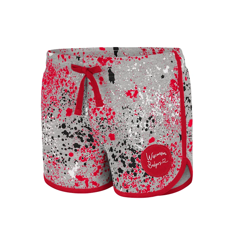 Short gris Colosseum Wisconsin Badgers Sweet Pea pour fille