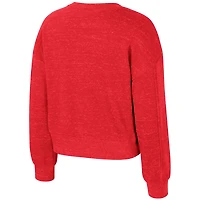 Sweat-shirt rouge Just a Minute des Wisconsin Badgers du Colisée jeunes filles