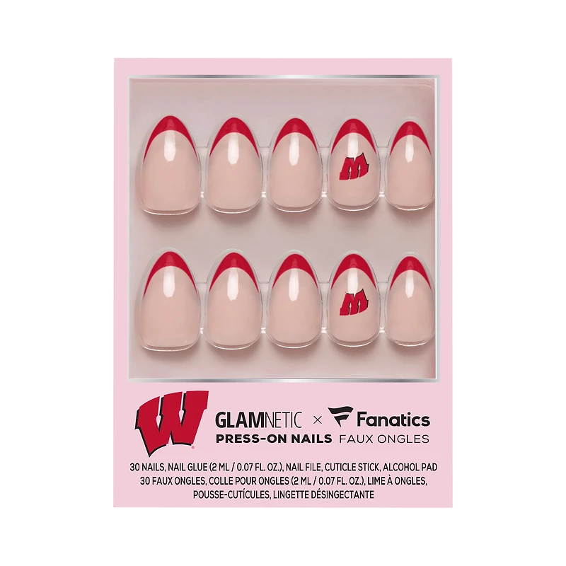Glamnetic x Fanatics  Wisconsin Badgers Nail Kit