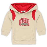 Infant Wes & Willy Wisconsin Badgers Colorblock Pullover Hoodie and Sweatpants Set