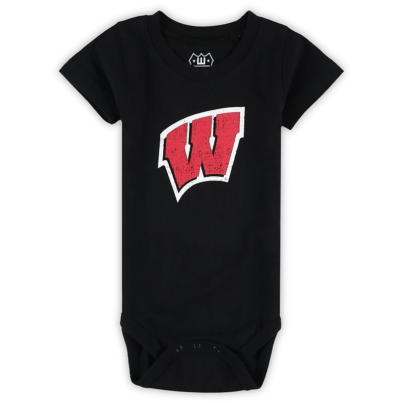 Infant Wes & Willy Wisconsin Badgers Three-Pack Bodysuit Set