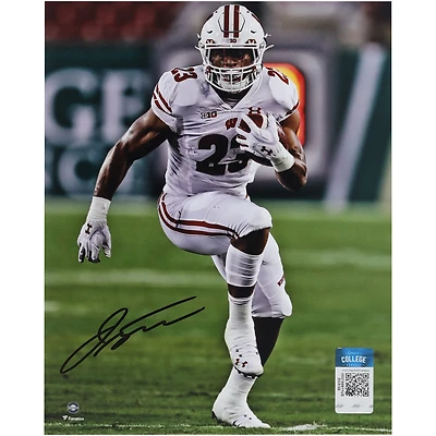 Jonathan Taylor Wisconsin Badgers Autographed 8" x 10" High Knee Run Photograph