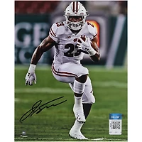 Jonathan Taylor Wisconsin Badgers Autographed 8" x 10" High Knee Run Photograph