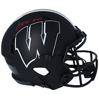 Casque Riddell Eclipse Alternate Speed ​​Authentic autographié par Jonathan Taylor des Wisconsin Badgers