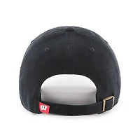 Men's '47 Black Wisconsin Badgers Clean Up Adjustable Hat