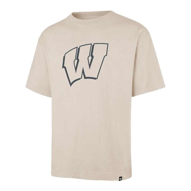 Men's '47 Cream Wisconsin Badgers Ravine Foundation T-Shirt