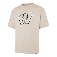 Men's '47 Cream Wisconsin Badgers Ravine Foundation T-Shirt