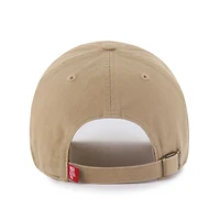 Men's '47  Khaki Wisconsin Badgers Vault Clean Up Adjustable Hat
