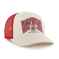 Men's '47  Natural Wisconsin Badgers Drawbridge Trucker Adjustable Hat