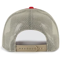 Casquette de camionneur ajustable Arid des Wisconsin Badgers, édition 1947, rouge, pour homme