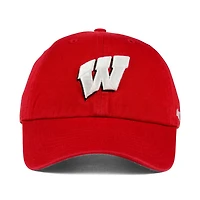 Casquette ajustable Clean Up '47 Red Wisconsin Badgers pour hommes